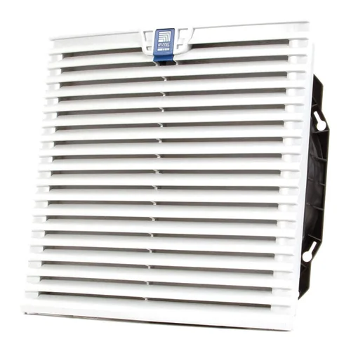 Rittal 3244100 Ventilador de filtro TopTherm gris claro, 12-23/32 pulgadas de ancho x 12-23/32 pulgadas de alto x 5-5/8 pulgadas de profundidad, 453