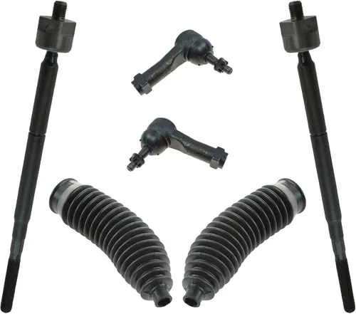 Miniatura 98 de TRQ Kit de dirección interior y exterior para lado del conductor y del pasajero delantero, con cremallera de dirección y fuelle de piñón compatible