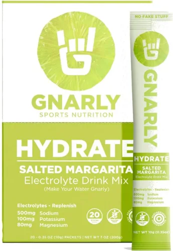 Miniatura 13 de Gnarly Nutrition Hydrate Electrolyte Powder – Mezcla de bebida hidratante para ejercicio de naranja piña – Certificado NSF Sport – Solución