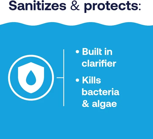 Miniatura 3 de HTH 42055 Pool Care - Tabletas de cloro avanzadas de 3 pulgadas, desinfectante de piscina con clarificador y algicida, destruye bacterias y algas