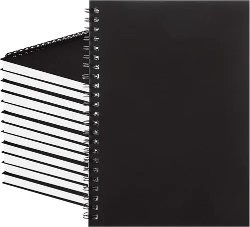 Miniatura 11 de MIVIDE Paquete de 24 cuadernos en espiral A5 a granel con cubierta de kraft, 21 x 15 cm 120 páginas, cuaderno en espiral con tapa dura y papel Papel