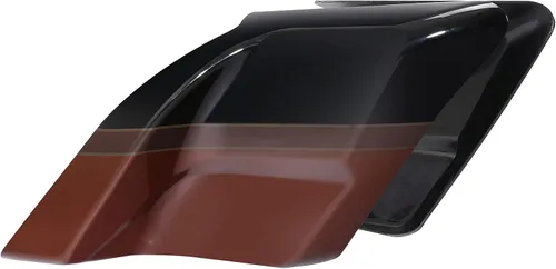 Miniatura 7 de Auburn Sunglo y agujero negro con rico Bourbon panel lateral estirado para Harley Road King Street Glide Road Glide Electra Glide CVO Special Negro