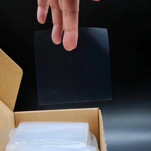 Hojas FEP antiadherentes ultra transparentes a prueba de terpenos de 4 x 4 pulgadas, paquete de 1000 unidades, sin silicona. CannaAroma