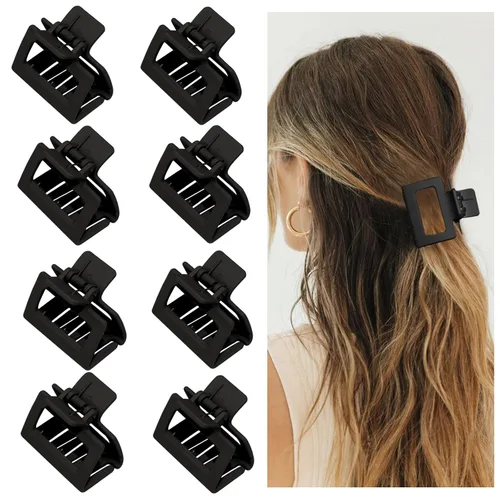 Miniatura 2 de Pinzas de garra para cabello para mujeres y niñas, pinzas cuadradas mate de 2" para cabello fino o grueso, pinzas antideslizantes para el cabello