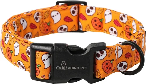 Miniatura 8 de Aring Pet Collar navideño para perro, lindo, ajustable, de algodón, para cachorros, perros pequeños, medianos y grandes, con copos de nieve, rojo Z