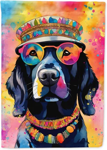 Miniatura 86 de Caroline's Treasures DAC2448GF - Bandera de jardín con diseño de perro afgano hippie Dawg, bandera decorativa para patio exterior, patio, obras