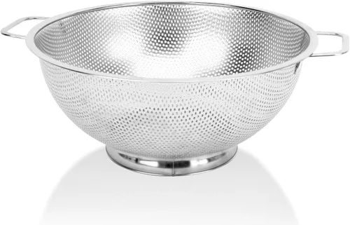 Miniatura 8 de Colador para cocina, 3QT, colador filtro de acero inoxidable con asa para frutas, verduras, cocinar alimentos, apto para lavavajillas
