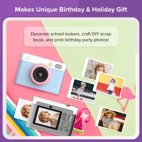Miniatura 8 de Nueva Cámara myFirst Insta Lux - Cámara Digital de Impresión Instantánea a Todo Color, Impresora Fotográfica Móvil, Idea de Regalo de Cumpleaños