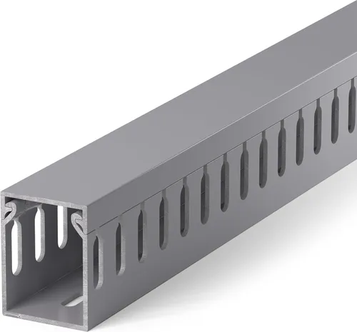 Miniatura 12 de ZhiYo Canaleta de gestión de cables para rack de servidor profesional de A2 pulg. x An2.4 pulg., kit de canaleta de cables de 95 pulg.