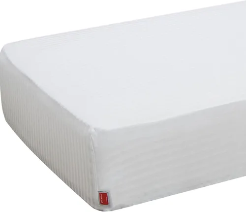 Miniatura 6 de Pikolin Home – Protector de colchón Ticking, 100% algodón, blanco, Lit 150 - 59.1 x 78.7 in
