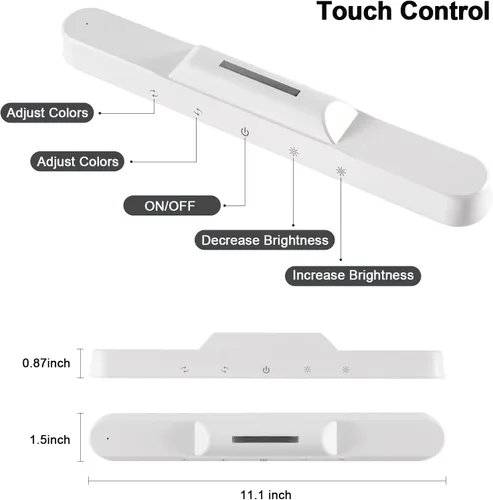 Miniatura 5 de 56 luces LED inalámbricas para debajo del gabinete, luces debajo de la encimera para control táctil de cocina, iluminación magnética de armario