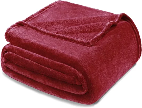 Miniatura 18 de Exclusivo Mezcla Manta de vellón para sofá, cama, súper suave y cálida, para uso en todas las estaciones, acogedora, afelpada, ligera, azul hielo