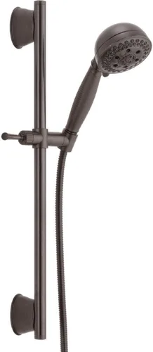 Miniatura 3 de Delta Faucet 5-Spray Touch-Clean H2Okineticc Slide Bar ducha de mano con manguera, inoxidable 51559-SS