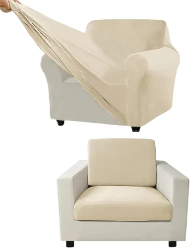 Miniatura 157 de Funda para Sofá de Terciopelo, Fundas Elásticas para Sofá para Funda Principal Separada/Respaldos y Cojines de Asiento, Funda para Sofá, para Fundas