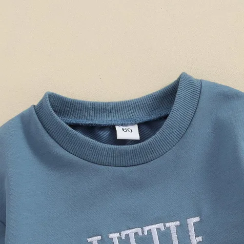 Miniatura 3 de Frietlebird Big Brother Little Brother - Conjunto de sudadera con cuello redondo para bebé y niño, ropa de otoño