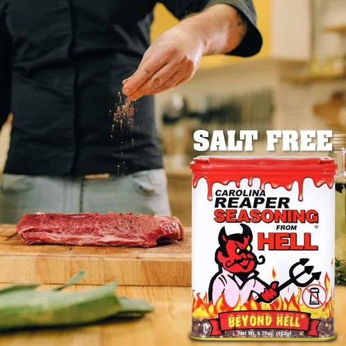 Miniatura 3 de Carolina Reaper Seasoning From Hell – 5.25 onzas – Sazonador gourmet picante picante de Carolina Reaper para alas de búfalo, filetes, pollo