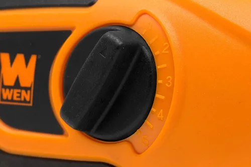 Miniatura 5 de WEN 21D Gravador de ponta de carboneto de profundidade variável para madeira e metal, leve, velocidade variável, compacto, laranja Naranja