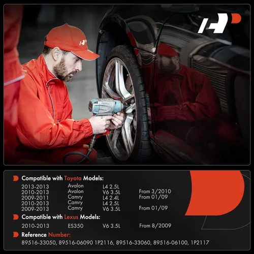 Miniatura 2 de A-Premium Juego de 2 mazos de cables para sensor de velocidad de rueda trasera ABS compatible con modelos Toyota, Lexus, Camry 2009-2013