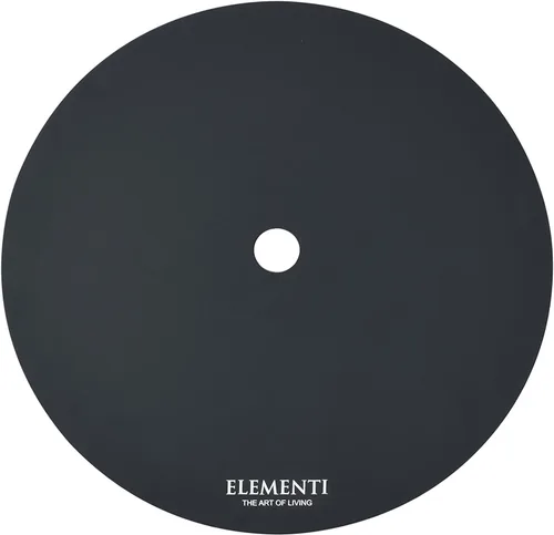 Miniatura 5 de AMS Chimenea Elementi Plus Nimes Mesa redonda de gas propano de hormigón gris oscuro (propano líquido)