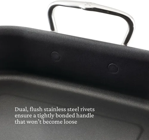 Miniatura 5 de Hestan Provisiones: sartén antiadherente con revestimiento clásico de 14.5 pulgadas con estante de acero inoxidable