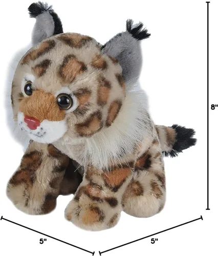 Miniatura 6 de Wild Republic Bobcat - Peluche de peluche, regalo para niños, abrazos, 8 pulgadas, multicolor