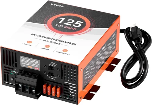 Miniatura 15 de VEVOR Convertidor de energía para RV, 80 amperios, 110V AC a 12V DC Cargador de batería para RV, Carga inteligente de múltiples etapas, Rango