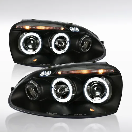 Autozensation Compatible con Volkswagen Golf MK5 / Rabbit 2006-2008, Volkswagen Jetta 2006-2010, conjunto de faros delanteros izquierdo y derecho,