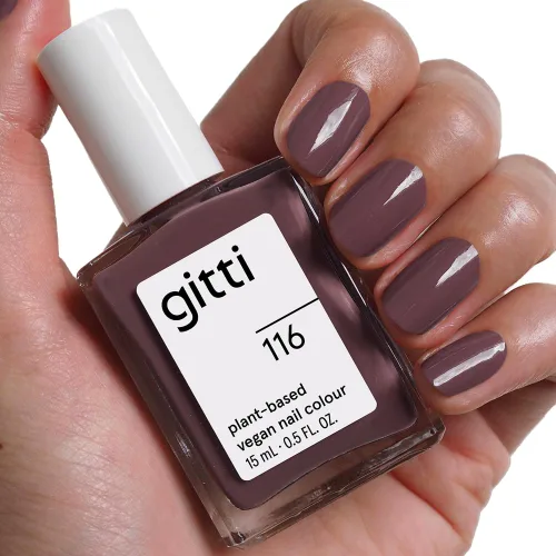 Miniatura 25 de gitti Esmalte de uñas a base de plantas No tóxico, libre de 30, basado en ingredientes de origen natural, libre de crueldad, vegano