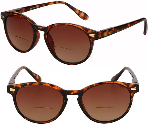 Miniatura 8 de Mass Vision 'The Brilliance' - Lentes de sol bifocales polarizados, redondos, de marco completo, para mujeres y hombres Negro