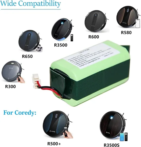 Miniatura 3 de Batería de repuesto para aspiradoras robot Coredy R300, R500+, R550, R580, R650, R3500, R3500S y Amarey A800, A900, Eufy RoboVac 11S, 11S Plus, 11S