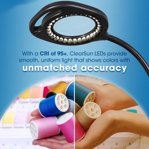 Miniatura 6 de OttLite – Lámparas para mesa y piso, con lupa, 2 en 1, ledes, 43828C, 15.00watts