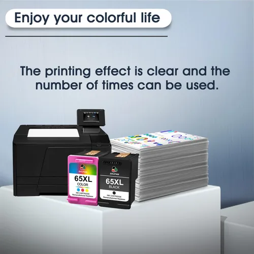 Miniatura 5 de 65XL Caetridge Tinta de repuesto negra y color para HP 65 65 XL paquete combinado de tinta funciona con HP Envy 5055 5052 5058 DeskJet 3755 2655