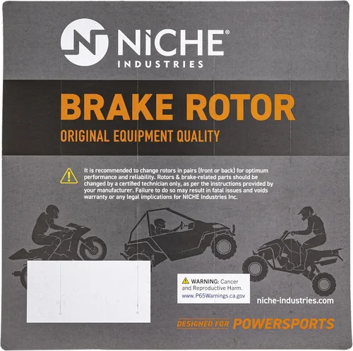 Miniatura 2 de NICHE Juego de rotores de freno delantero para Kawasaki Brute Force 750 Prairie 650 360 Suzuki Twin Peaks 700 41080-0585