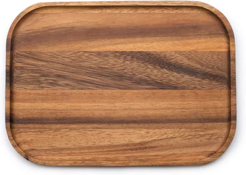 Miniatura 8 de Ironwood Gourmet Fort Worth Plato para Bistec con Canal para Jugos, Madera de Acacia, Juego de 4