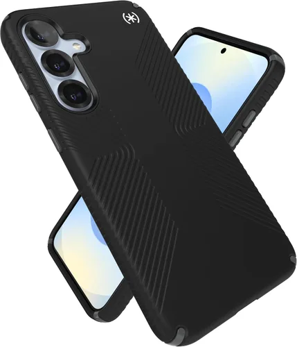 Speck Funda para Samsung Galaxy S25 Plus, protección contra caídas de 13 pies, agarre antideslizante, funda para Samsung S25 Plus, bisel elevado y