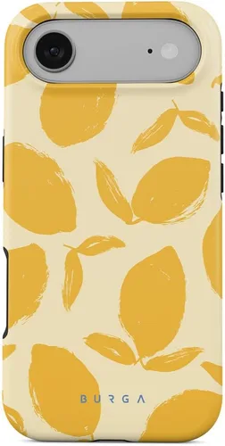 Miniatura 67 de BURGA-Funda p/teléfono compatible c/iPhone 14 Plus, carcasa rígida híbrida de 2 capas + Funda protectora de silicona, almendras latte a lunares