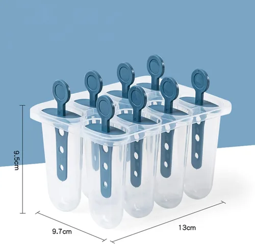 Miniatura 2 de Moldes de paletas de silicona, 8 moldes de silicona para paletas, moldes de paletas de hielo caseros sin BPA, reutilizables de fácil liberación
