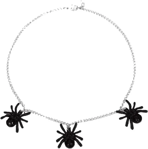 Collar con colgante de araña para hombres, mujeres, niños y niñas, punk vintage, collar de araña, colgante gótico de Halloween, collar con colgante