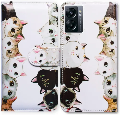 Miniatura 27 de Bcov Funda para OnePlus Nord N300 5G, diseño de pájaro negro y verde con tapa para teléfono con ranura para tarjeta y soporte para OnePlus Nord N300