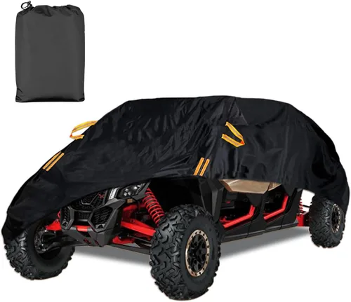 Miniatura 7 de Funda para UTV de 2 plazas impermeable para exteriores, resistente lado a lado, protección para todo tipo de clima, compatible con Polaris RZR