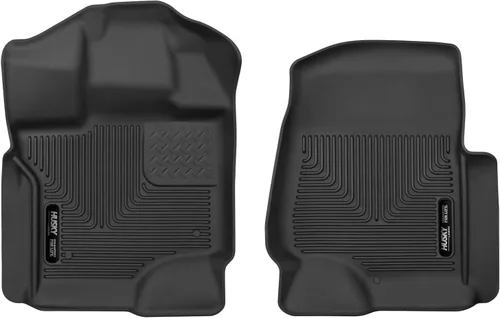 Husky Liners - Tapete delantero para piso de automóvil, SuperCrew/SuperCab, Negro