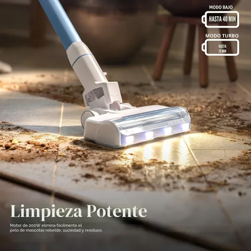Miniatura 2 de Bissell PowerClean 200W - Aspiradora inalámbrica autosostenida con rollo de cepillo sin enredos, batería removible, montaje en pared, herramienta
