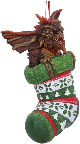 Miniatura 5 de Nemesis Now Gremlins Mohawk - Adorno decorativo para colgar en medias, 4.7 in, resina, verde, mercancía oficial de Harry Potter, fundida en la mejor