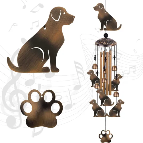 Miniatura 11 de Campanillas de viento de bronce con abejas para exterior/interior/jardín/hogar/balcón/césped/árbol/patio/decoración de jardín, atrapavientos retro