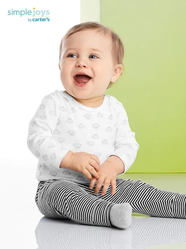Miniatura 2 de Simple Joys by Carters Pantalón unisex para bebés paquete de 4