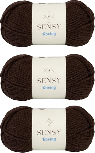 Miniatura 10 de Sensy Roving - Ovillo de lana multicolor, 3.5 onzas, 132 yardas, calibre 5, voluminoso (otoño)