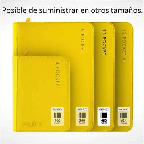 Miniatura 7 de Vault X Carpeta de 12 bolsillos con cremallera para tarjetas coleccionables – 480 tarjetas, material de álbum Exo-Tec premium, 20 páginas de carga