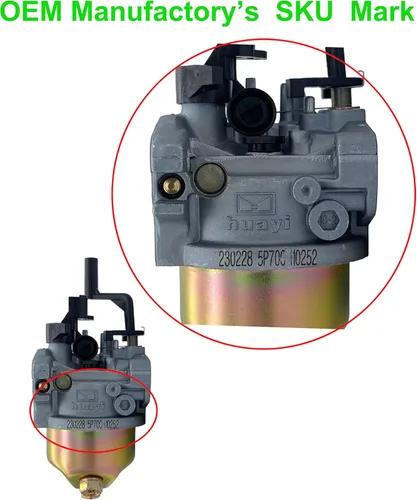 Miniatura 4 de YAMAKATO Carburador Huayi 751-10765 951-10765 para MTD Troy Bilt Cub Cadet Yard Man Husky