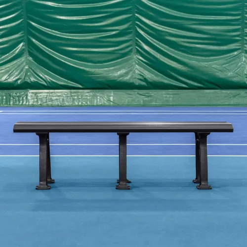 Miniatura 8 de Vermont Banco de cancha de tenis - 3 y 4 plazas Estándar o sin respaldo (estándar, negro, 3 plazas)