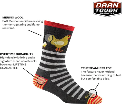 Miniatura 2 de Calcetines ligeros para mujer Darn Tough Animal Haus Crew